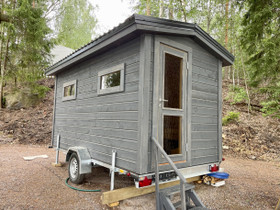 2x Uusi sauna+pukuhuone, trailerilla, rekisteröity, Matkailuvaunujen tarvikkeet, Matkailuautojen tarvikkeet, Porvoo, Tori.fi