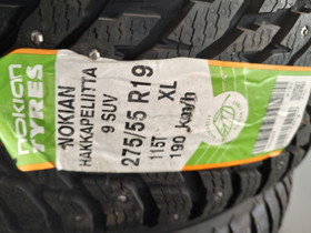 275 55 19 Nokian Hakkapeliitta 9 nastarenkaat, Renkaat ja vanteet, Seinäjoki, Tori.fi 275 55 19 Nokian Hakkapeliitta 9 nastarenkaat, Renkaat ja vanteet, Seinäjoki, Tori.fi