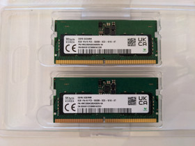 2x 8Gt (yht. 16Gt) DDR5 SODIMM kannettavan muistit, Komponentit, Tietokoneet ja lislaitteet, Helsinki, Tori.fi