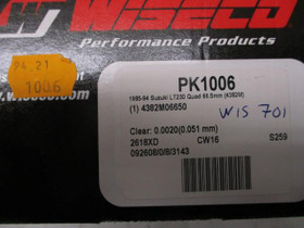 WISECO PK1006 Mntsarja 66,5 SUZUKI LT230 85-94, Mnkijn varaosat ja tarvikkeet, Mototarvikkeet ja varaosat, Helsinki, Tori.fi