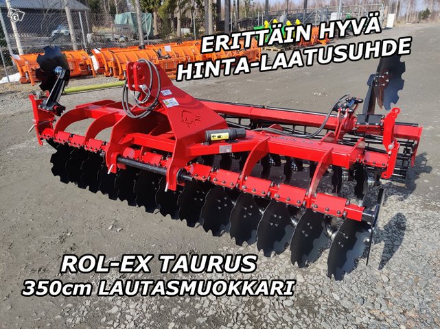 Rol-Ex TAURUS 350cm LAUTASMUOKKAIN - HETI PIHASSA 1