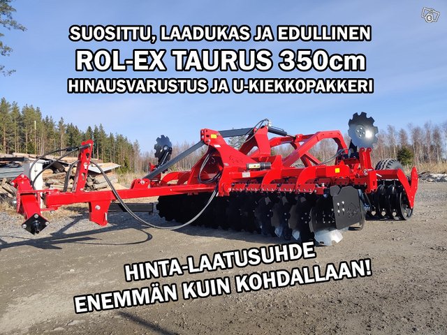 Rol-Ex TAURUS 350cm HINATTAVA LAUTASMUOKKARI, kuva 1