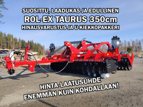 Rol-Ex TAURUS 350cm HINATTAVA LAUTASMUOKKARI, Metskoneet, Kuljetuskalusto ja raskas kalusto, Urjala, Tori.fi