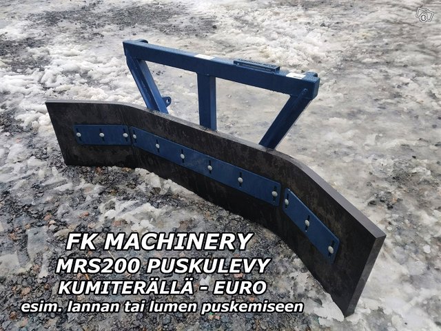 FK Machinery MRS200 puskulevy - kuminen - VIDEO 1