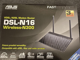 Asus DSL-N16 ADSL/VDSL modeemireititin UUSI, Verkkotuotteet, Tietokoneet ja lisälaitteet, Kokkola, Tori.fi