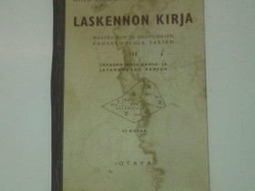 Laskennon Kirja v.1941, Oppikirjat, Kirjat ja lehdet, Ulvila, Tori.fi