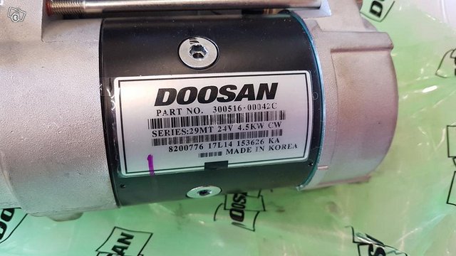 Doosan DX 160 LC starttimoottori 2