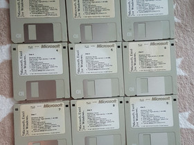 Excel 5.0 asennusdisketit v. 1993, Tietokoneohjelmat, Tietokoneet ja lisälaitteet, Tampere, Tori.fi