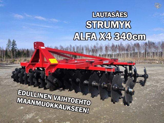 Strumyk ALFA X4 lautasäes - 340cm JA 51cm kiekot 1