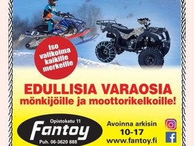 ATV ja Moottorikelkka Varaosia ja Tarvikkeita FANTOY, Mnkijn varaosat ja tarvikkeet, Mototarvikkeet ja varaosat, Vaasa, Tori.fi