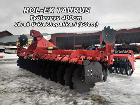 Rol-Ex Taurus 400cm - jre U-kiekkopakkeri (60cm), Maatalouskoneet, Kuljetuskalusto ja raskas kalusto, Urjala, Tori.fi