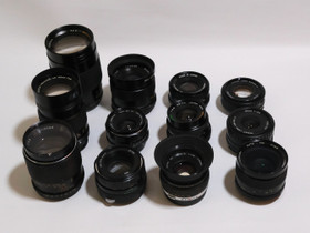Objektiiveja (Nikon F, Pentax PK, Konica AR, M42, Olympus), Objektiivit, Kamerat ja valokuvaus, Kouvola, Tori.fi