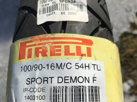 Pirelli Sport Demon 100/90-16, Renkaat, Mototarvikkeet ja varaosat, Alavus, Tori.fi