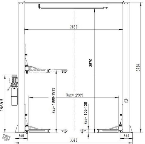 SicomLattiavapaa 4T 3.72m 220v tai 380v uusi 3