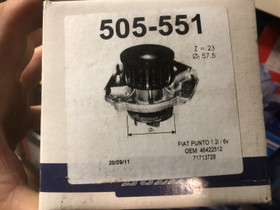 Fiat 1.2 16V Vesipumppu 93-4/99, Autovaraosat, Auton varaosat ja tarvikkeet, Pori, Tori.fi Fiat 1.2 16V Vesipumppu 93-4/99, Autovaraosat, Auton varaosat ja tarvikkeet, Pori, Tori.fi