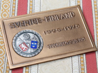 Suomi laatta 1975 Turku SVUL Kulta ja Hopea Oy mitali
