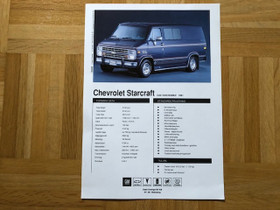 Esite Chevrolet Starcraft 1991, Chevy Van, Harrastekirjat, Kirjat ja lehdet, Espoo, Tori.fi