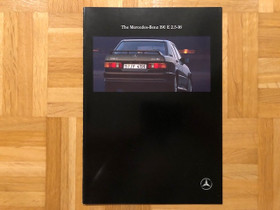 Esite Mercedes W201 190 E 2.5-16 vuodelta 1990, Harrastekirjat, Kirjat ja lehdet, Espoo, Tori.fi