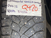 215/65R16 102T continental contact ice dot12 Q420