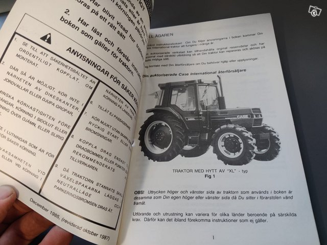 Case IH 485, 585 ja 685 traktoreiden ohjekirja 2