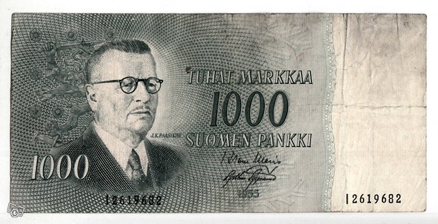 Etsinnässä suomalaiset setelit 1860-1957, kuva 1