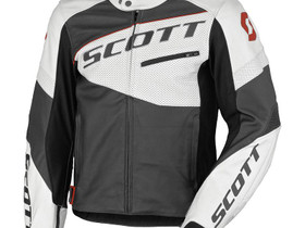 Scott Track Leather pusakka, Musta/ valkoinen, Ajoasut, kengt ja kyprt, Mototarvikkeet ja varaosat, Jms, Tori.fi