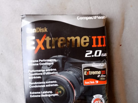 SanDisk Extreme iii 2.0GB, Valokuvaustarvikkeet, Kamerat ja valokuvaus, Pori, Tori.fi