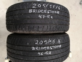 2kpl 205/55R16 Bridgestone kesrenkaita sis tyt, Renkaat ja vanteet, Uurainen, Tori.fi