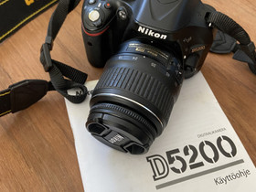 Nikon D5200 järjestelmäkamera, Kamerat, Kamerat ja valokuvaus, Seinäjoki, Tori.fi