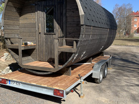 Tynnyrisauna, peräkärrysauna, sauna, Muu piha ja puutarha, Piha ja puutarha, Raisio, Tori.fi Tynnyrisauna, peräkärrysauna, sauna, Muu piha ja puutarha, Piha ja puutarha, Raisio, Tori.fi