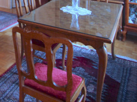 Antiikki pöytä noin 90 x 170 ja 6 tuolia, Pöydät ja tuolit, Sisustus ja huonekalut, Lahti, Tori.fi