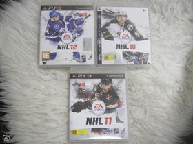 PS3 NHL 10, 11 ja 12 -pelit, Imatra/posti, Pelikonsolit ja pelaaminen, Viihde-elektroniikka, Imatra, Tori.fi