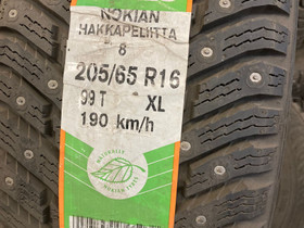 Hakkapeliitta 8 205/65R16, Renkaat ja vanteet, Vantaa, Tori.fi