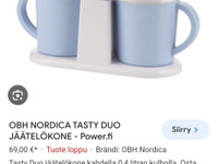 Obh nordica duo jäätelökone *käyttämätön*