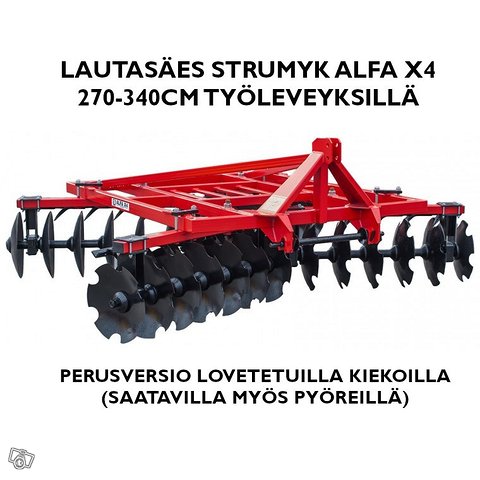 Strumyk Alfa V2 ja X4 LAUTASÄKEET 180-340cm UUSIA 12
