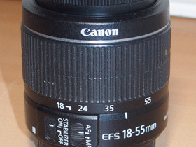 Canon EF-S 18-55mm / 3.5-5.6 ISII, Objektiivit, Kamerat ja valokuvaus, Taipalsaari, Tori.fi