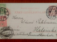 2-osainen postikortti vuodelta 1902
