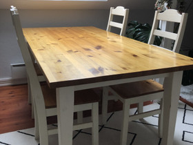 Ruokapöytä ja 8 tuolia, Pöydät ja tuolit, Sisustus ja huonekalut, Kokkola, Tori.fi
