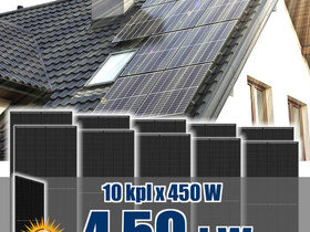 AURINKOPANEELI 450W / 4,5kW Mono Black Half Cut 10, Shktarvikkeet, Rakennustarvikkeet ja tykalut, Lempl, Tori.fi