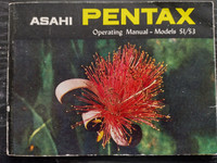 Asahi Pentax Operating Manual-Models S1/S 3
