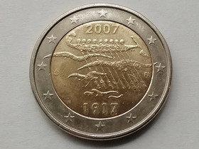 Suomi 2 euroa 2007, Suomi itsenäisyys 90 v, Rahat ja mitalit, Keräily, Rauma, Tori.fi