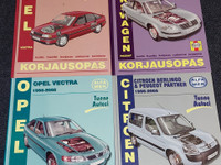 Korjausoppaat Opel, Volkswagen, Citroen/Peugeot