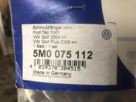 VW Golf V Alkuperäiset Etukuralätkät 03-09, Lisävarusteet ja autotarvikkeet, Auton varaosat ja tarvikkeet, Pori, Tori.fi VW Golf V Alkuperäiset Etukuralätkät 03-09, Lisävarusteet ja autotarvikkeet, Auton varaosat ja tarvikkeet, Pori, Tori.fi