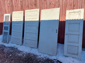 Vanhoja ovia - 5kpl - erilaisia, Ikkunat, ovet ja lattiat, Rakennustarvikkeet ja tykalut, Urjala, Tori.fi