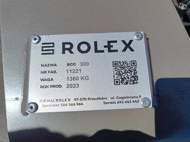 Rol-Ex BCC300 lautasmuokkain CrossCutter-kiekoilla 25