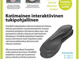 Ortomalli tukipohjallinen ja varvassukat, Terveyslaitteet ja hygieniatarvikkeet, Terveys ja hyvinvointi, Helsinki, Tori.fi