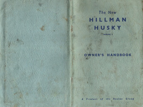 Hillman Husky 1958 Owners Handbook, Harrastekirjat, Kirjat ja lehdet, Tuusula, Tori.fi