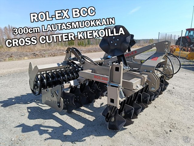 Rol-Ex BCC300 lautasmuokkain CrossCutter-kiekoilla 1