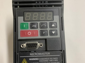 Taajuusmuuttaja 0,37kW Siemens 6SE9211-1DA, Sähkötarvikkeet, Rakennustarvikkeet ja työkalut, Jyväskylä, Tori.fi Taajuusmuuttaja 0,37kW Siemens 6SE9211-1DA, Sähkötarvikkeet, Rakennustarvikkeet ja työkalut, Jyväskylä, Tori.fi