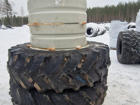 620/70R46 käytetyt renkaat uusilla levikevanteilla, Maatalouskoneet, Työkoneet ja kalusto, Jyväskylä, Tori.fi